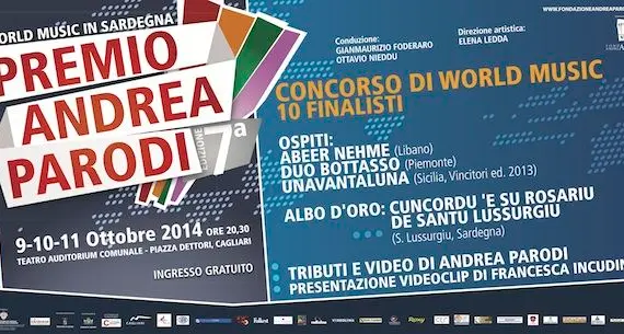 Premio Andrea Parodi. Gli ospiti della settima edizione: Abeer Nehme, Duo Bottasco, Cuncordu 'e su Rosariu di Santu Lussurgiu