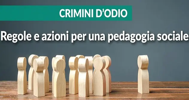 Il 24 settembre a Cagliari l'evento \"Crimini d'odio. Regole e azioni per una pedagogia sociale\"