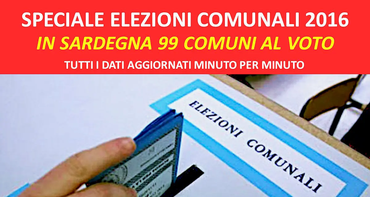 In Sardegna 99 Comuni al voto