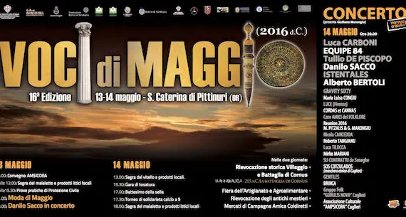 Voci di Maggio 2016: musica e tradizione nella splendida cornice di Santa Caterina di Pittinuri