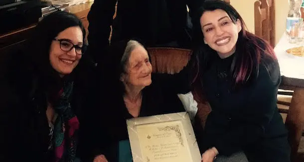 Tzia Rosaria Saba compie 103 anni: gli auguri del sindaco