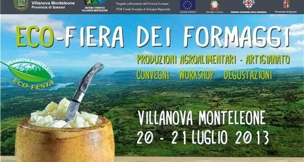 Villanova Monteleone, al via sabato 20 e domenica 21 la prima edizione della “Eco-fiera dei formaggi”