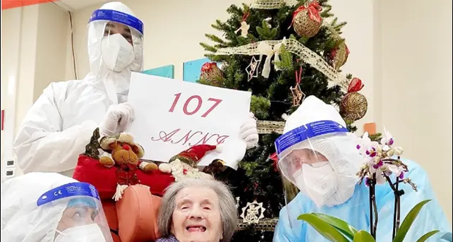 A 107 anni sconfigge il Covid, nonna Linda Franzo infonde gioia e speranza a chi combatte il virus