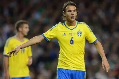 DUBLIN, IRELAND - SEPTEMBER 06:  Albin Ekdal of Sweden in action during the FIFA 2014 World Cup Qualifying Group C match between Republic of Ireland and Sweden at Aviva Stadium on September 6, 2013 in Dublin, Ireland.  (Photo by Jamie McDonald/Getty Images)