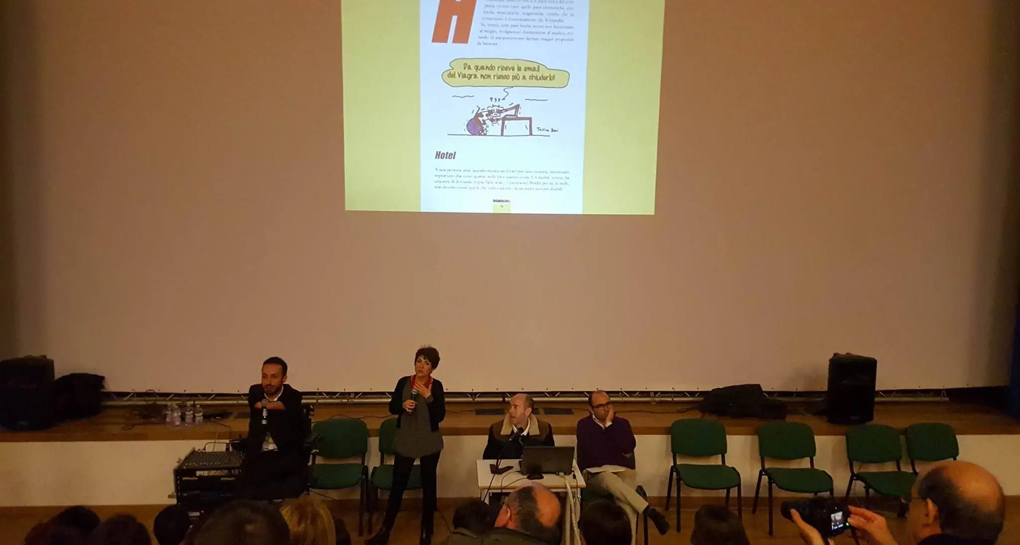 Presentato all'Auditorium Provinciale il libro \"Disabill Kill\" del vignettista Tullio Boi