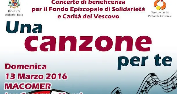 Una canzone per te: concerto di beneficenza per Fondo Episcopale di Solidarietà e Carità del Vescovo