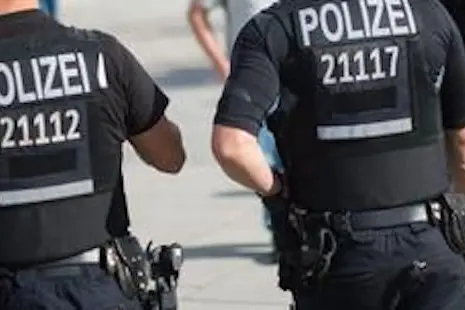 epa04920353 Police patrol outside the venue before the FIBA EuroBasket 2015 Group B match between Germany and Turkey, at the Mercedes-Benz-Arena in Berlin, Germany, 08 September 2015.  EPA/LUKAS SCHULZE