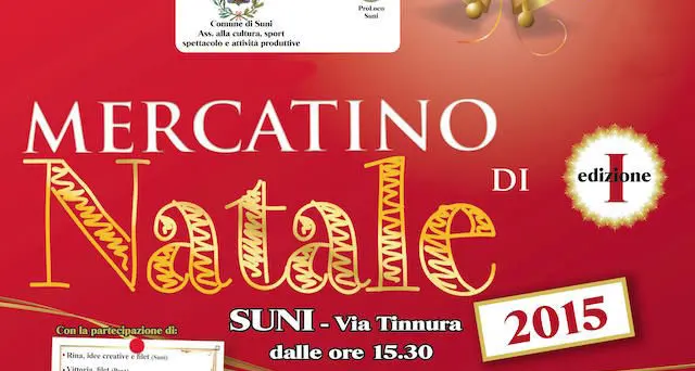 A Suni la prima edizione del \"Mercatino di Natale\": tante idee regalo, prodotti tipici e creazioni artistiche