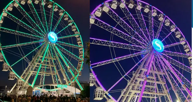 Cagliari. La ruota panoramica torna a girare