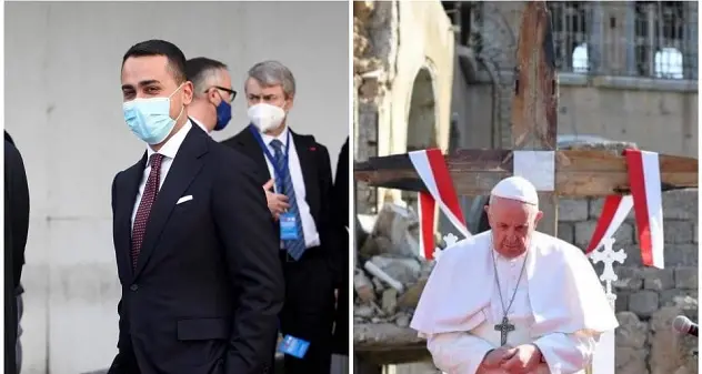 Di Maio: \"Storico viaggio del papa in Iraq, le sue parole impresse nella nostra mente\"