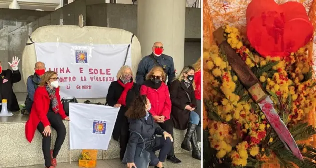 \"Non chiamatela festa\". A Cagliari manifestazione 'statica' contro i femminicidi
