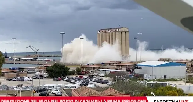 Cagliari. Oggi l’abbattimento dei silos con esplosivo