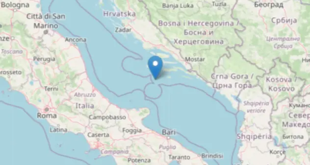 Terremoto in Mar Adriatico, scossa oltre magnitudo 5