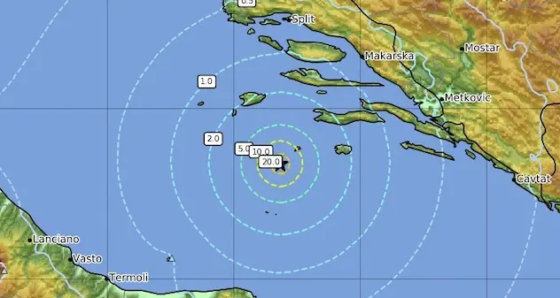 Terremoto in Mar Adriatico, altre 15 scosse in poche ore