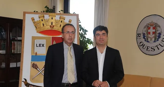 Incontro tra il neo sindaco Soddu e il questore Fassari