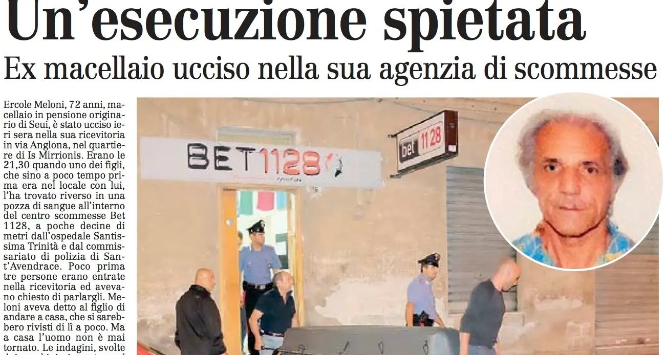 Omicidio a Cagliari. Freddato titolare di un'agenzia di scommesse. Il killer è stato arrestato all'alba