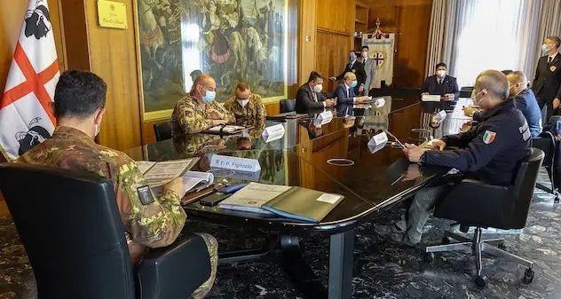 Emergenza Covid, a Villa Devoto riunione operativa con Figliuolo e Curcio