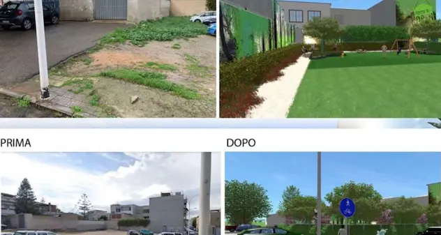 A Pirri nascerà un nuovo giardino con giochi, punti d’acqua e tanto verde