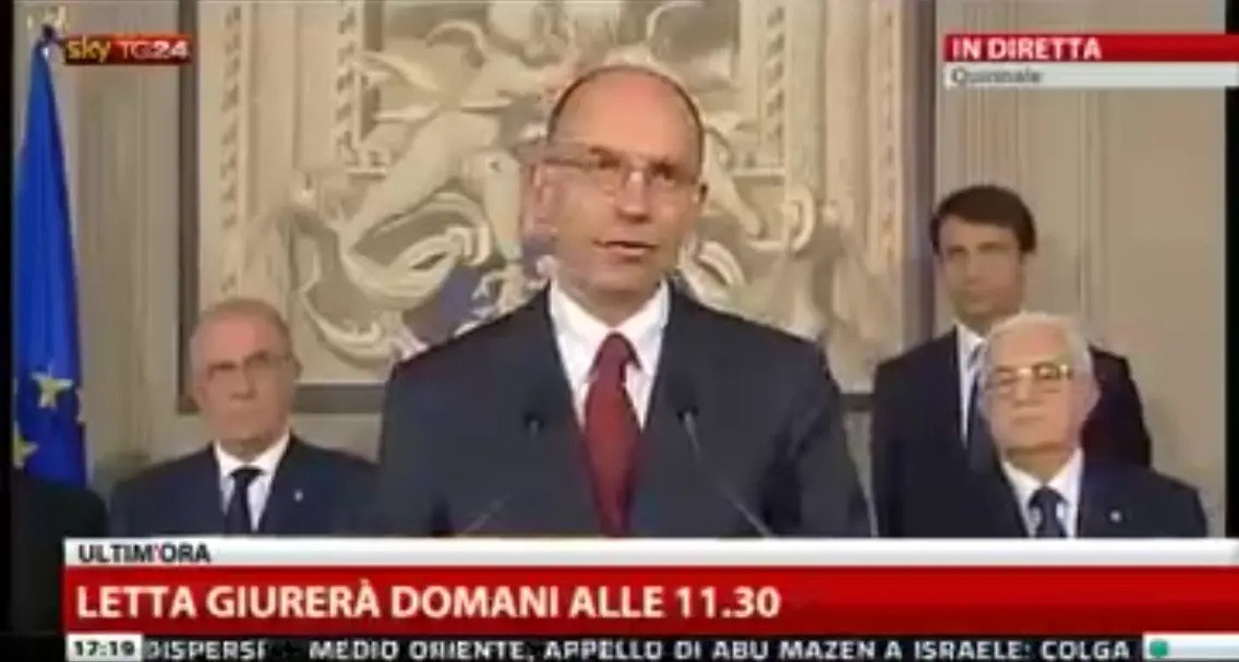 Ecco il nuovo Governo: Alfano Vicepremier e Ministro dell'Interno, Cancellieri Ministro della Giustizia e Saccomanni Ministro dell'Economia