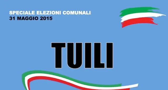 Tuili. Elezioni Comunali 31 maggio 2015. I risultati delle votazioni