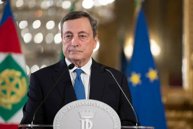 Dichiarazione del Prof Mario Draghi al termine del colloqui con il Presidente Sergio Mattarella,al Quirinale\\n(foto di Francesco Ammendola - Ufficio per la Stampa e la Comunicazione della Presidenza della Repubblica)