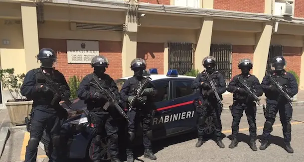 Gli agenti antiterrorismo in azione alla 117^ Sagra del Redentore a Nuoro