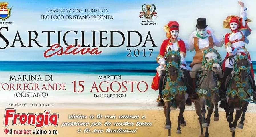 A Torregrande i giovani cavalieri di Oristano protagonisti della Sartigliedda Estiva