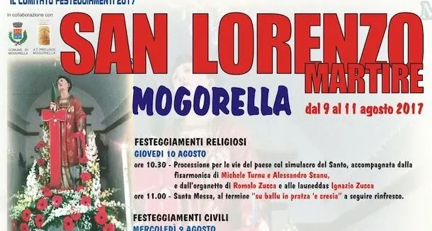 Mogorella in festa per San Lorenzo martire