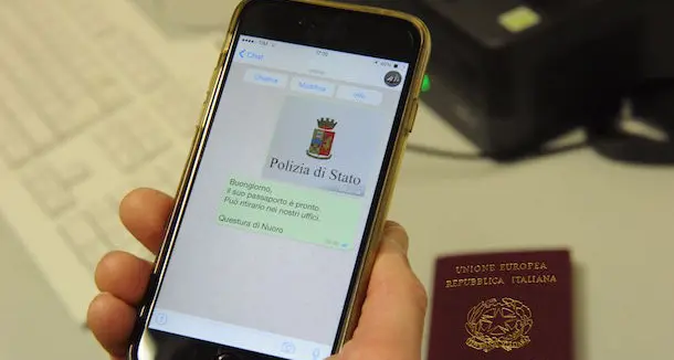 Polizia di Stato, un sms per sapere se il passaporto è pronto