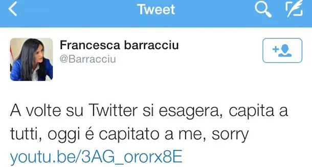 Lite Gassmann - Barracciu: il sottosegretario si scusa