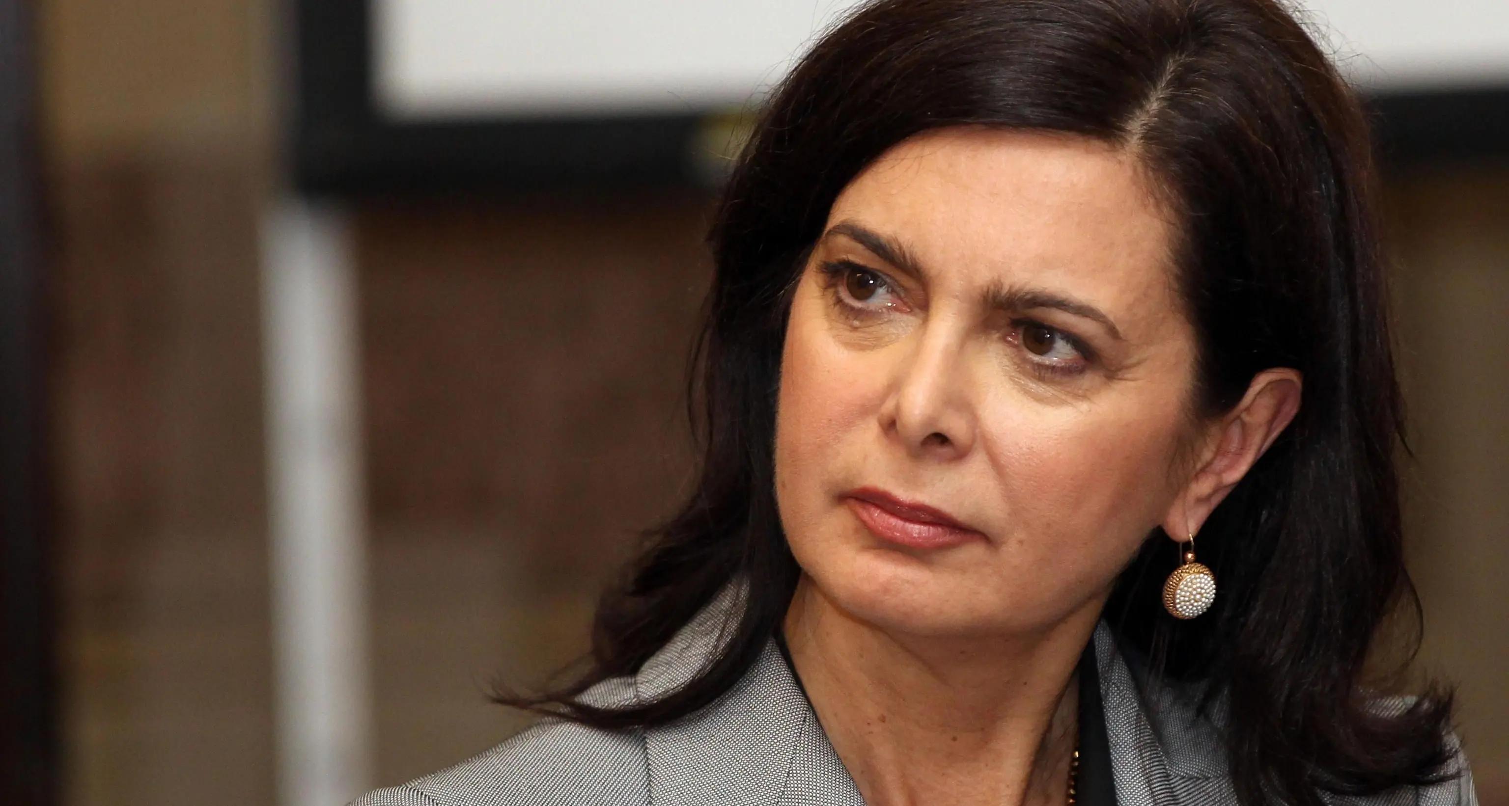 La presidente della Camera Laura Boldrini oggi in Sardegna