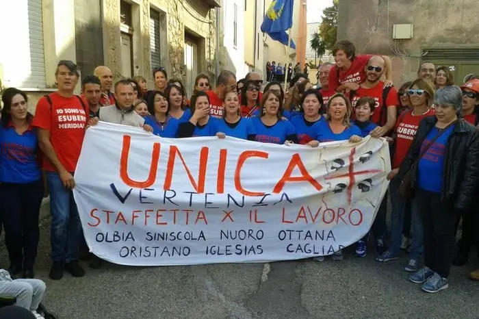 arrivo marcia a Siniscola. Foto della nostra collaboratrice giornalistica Antonella Manca Grazie Roberta Celot