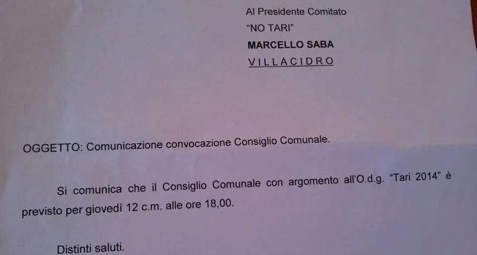Dopo un mese di proteste indetto il Consiglio Comunale per discutere del caro Tari