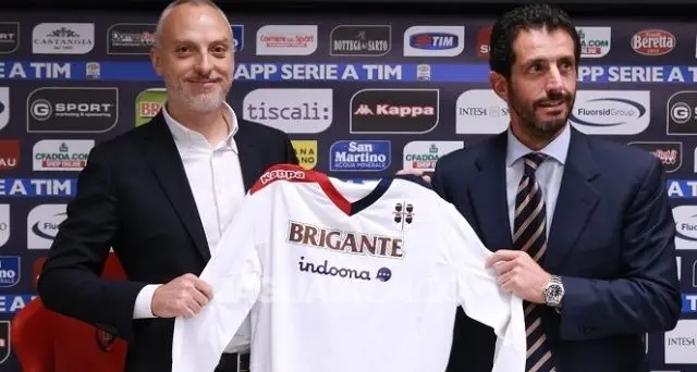 Un nuovo sponsor sulle maglie del Cagliari: il marchio \"Brigante\" per le partite contro Parma e Juve