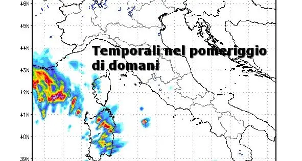 Maltempo. In arrivo i primi temporali autunnali