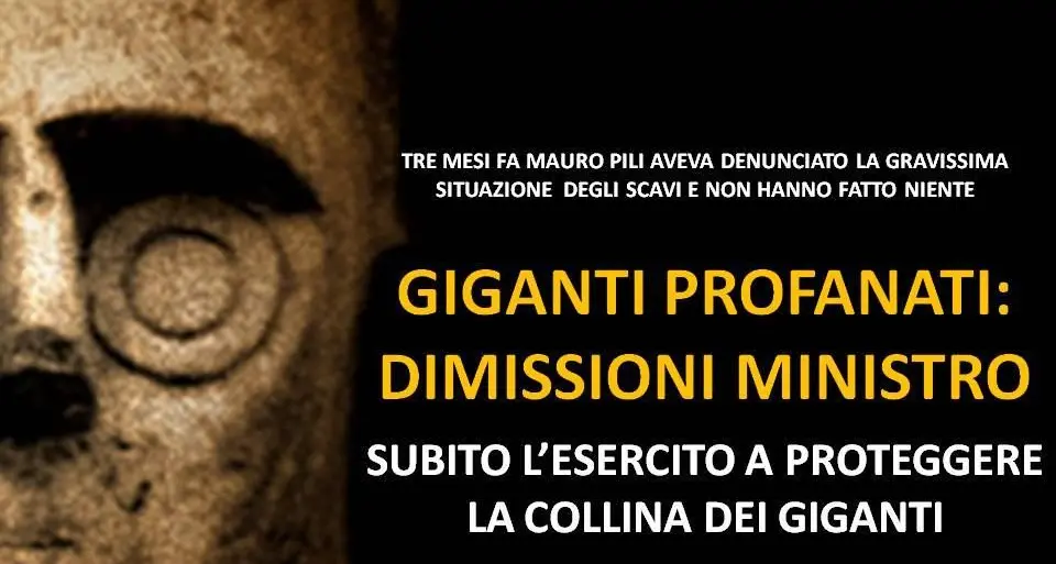 Profanazione dei Giganti di Monte Prama. Pili (Unidos): “Franceschini si deve dimettere. Volevano la passerelle al Quirinale e non hanno stanziato nemmeno un euro per proteggere gli scavi”