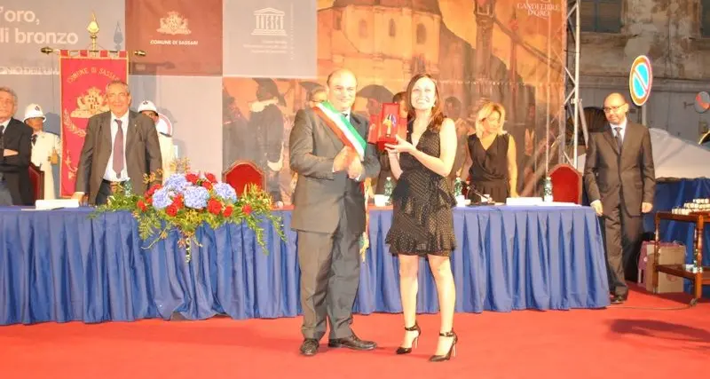 Sassari. Premiazione dei Candelieri d'Oro, d'Argento, di Bronzo e Speciale