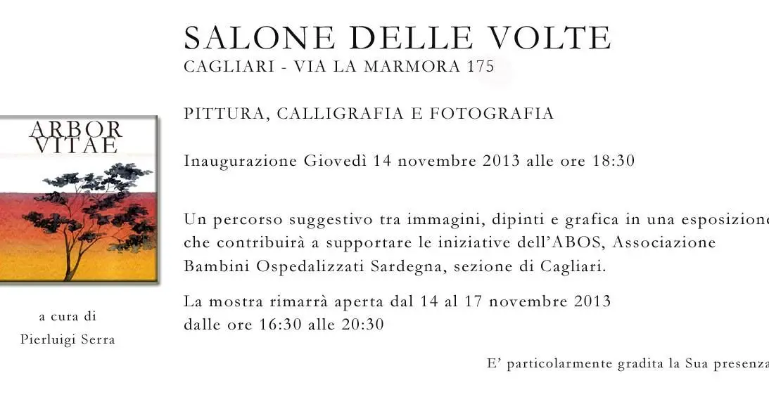 Cagliari. Inaugurazione della Mostra di Fotografia e Pittura a sostegno dell'Associazione Bambini Ospedalizzati