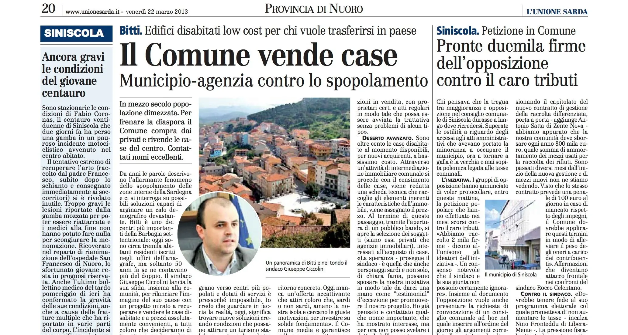 Bitti: Il Comune vende case