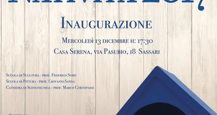 A Casa Serena il nuovo presepe Blu dell'Accademia