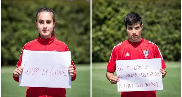 Cagliari Calcio aderisce alla “Giornata internazionale contro l’omofobia, la bifobia e la transfobia”