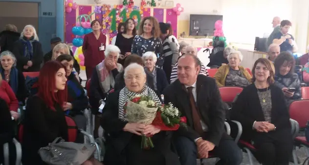 La signora Giovannina Pistidda festeggia 110 anni