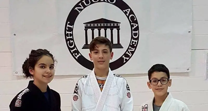 Tre giovani barbaricini a Los Angeles per il Pan Kids di brazilian jiu-jitsu