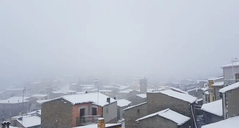 Ollolai sotto la neve - Ecco il video