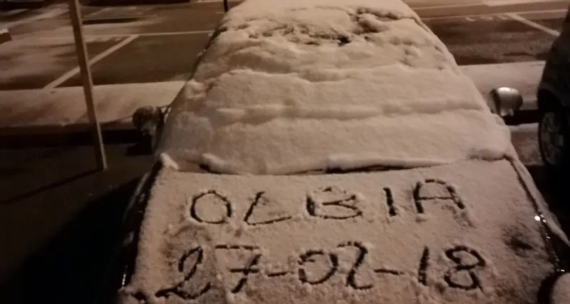Nevicata in Gallura: ecco le foto e i video