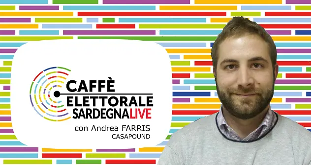 Mercoledì 28 febbraio alle ore 18:00 \"Caffè Elettorale\" con Andrea Farris (CasaPound)