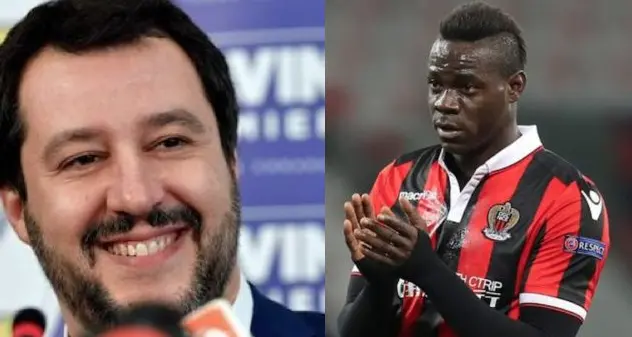 Salvini risponde a Balotelli: \"Non mi piaceva in campo, mi piace ancor meno fuori dal campo\"