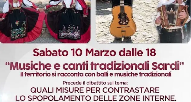 Spopolamento: conferenza a Nuoro tra musica, balli e canti tradizionali