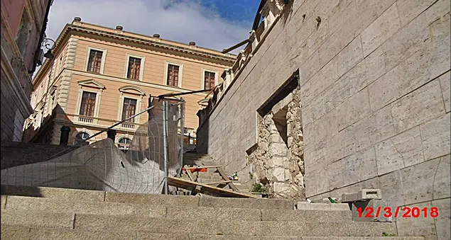 Bastione di Santa Caterina, lavori fermi da tempo: vandali indisturbati nell’area cantiere.