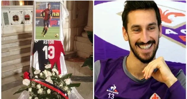 L’ultimo saluto commosso a Davide Astori: a Bonaria tante lacrime per l’ex rossoblù